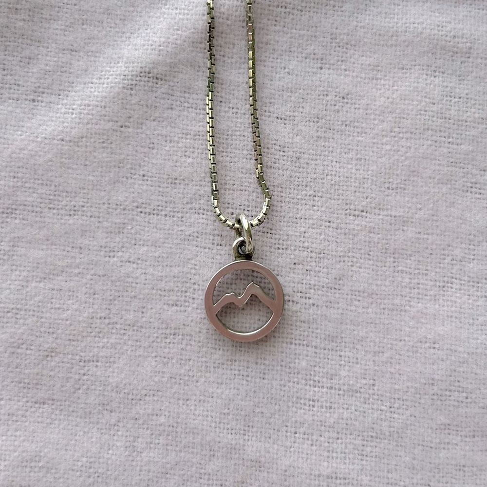 Jon Thomas Small Stylized Mount Shasta Pendant